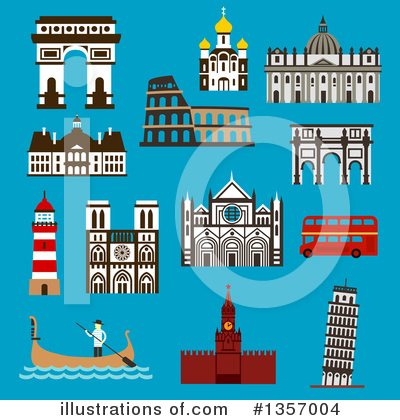 Gondolier Clipart #1357004 by Vector Tradition SM