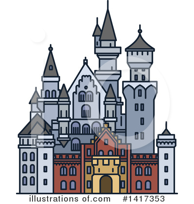 Neuschwanstein Castle Clipart #1417353 by Seamartini Graphics