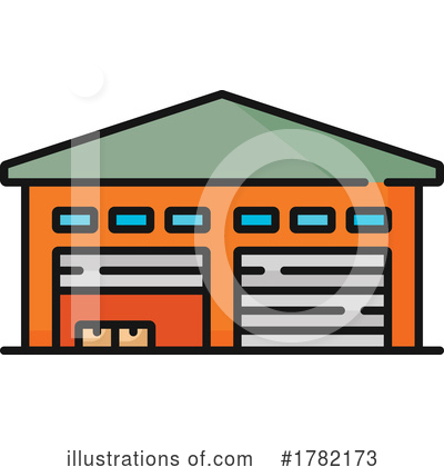Warehouse Clipart #1782173 by Vector Tradition SM