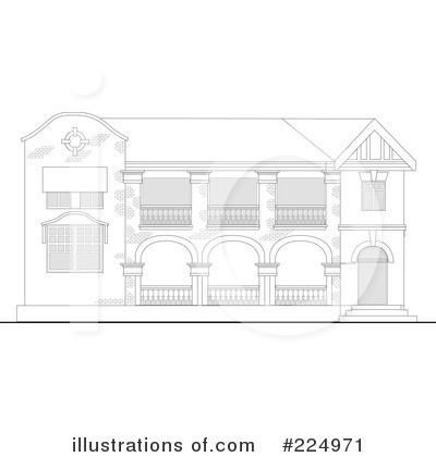 Royalty-Free (RF) Architecture Clipart Illustration by patrimonio - Stock Sample #224971