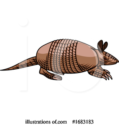 Royalty-Free (RF) Armadillo Clipart Illustration by Vector Tradition SM - Stock Sample #1683183
