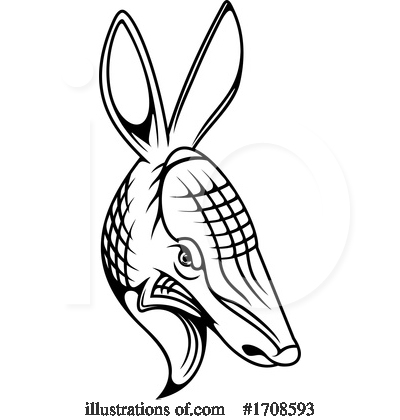 Royalty-Free (RF) Armadillo Clipart Illustration by Vector Tradition SM - Stock Sample #1708593
