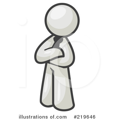 Royalty-Free (RF) Arms Crossed Clipart Illustration by Leo Blanchette - Stock Sample #219646