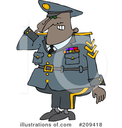 Royalty-Free (RF) Army Clipart Illustration by djart - Stock Sample #209418