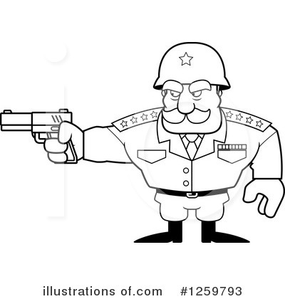 Royalty-Free (RF) Army General Clipart Illustration by Cory Thoman - Stock Sample #1259793