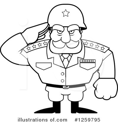 Royalty-Free (RF) Army General Clipart Illustration by Cory Thoman - Stock Sample #1259795