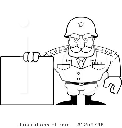 Royalty-Free (RF) Army General Clipart Illustration by Cory Thoman - Stock Sample #1259796