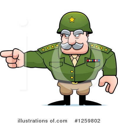 Army General Clipart #1259802 by Cory Thoman