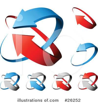 Royalty-Free (RF) Arrows Clipart Illustration by beboy - Stock Sample #26252