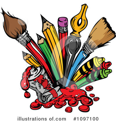 Pencils Clipart #1097100 by Chromaco