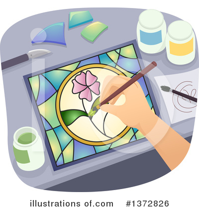 Stained Glass Clipart #1372826 by BNP Design Studio