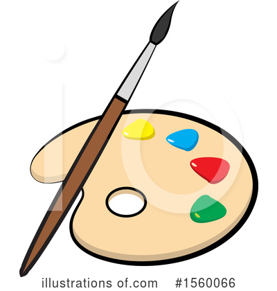 Paint Palette Clipart #1560066 by Lal Perera