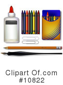 Art Supplies Clipart #10822 by Leo Blanchette