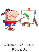 Artist Clipart #83203 by Hit Toon
