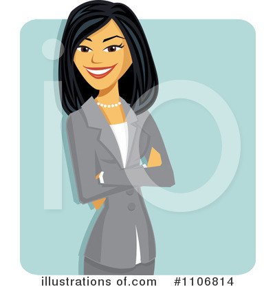 Asian Businesswoman Clipart #1106814 by Amanda Kate