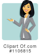 Asian Businesswoman Clipart #1106815 by Amanda Kate
