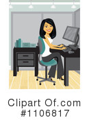Asian Businesswoman Clipart #1106817 by Amanda Kate