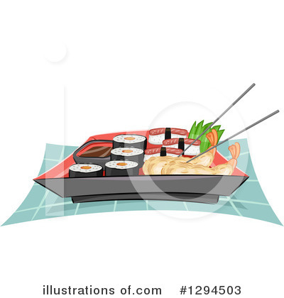 Sushi Clipart #1294503 by BNP Design Studio