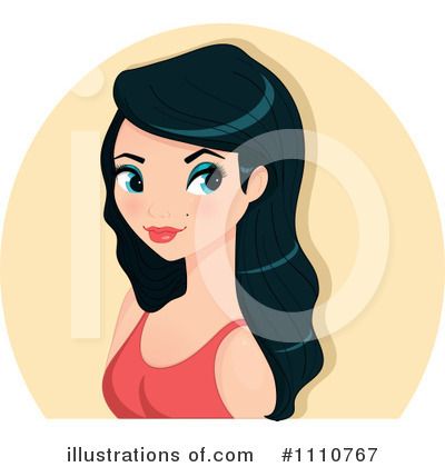 Royalty-Free (RF) Asian Woman Clipart Illustration by Melisende Vector - Stock Sample #1110767