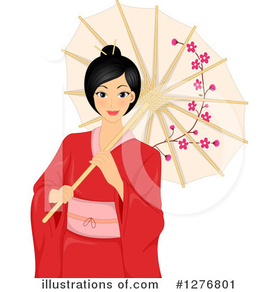 Royalty-Free (RF) Asian Woman Clipart Illustration by BNP Design Studio - Stock Sample #1276801