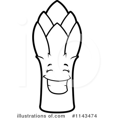 Asparagus Clipart #1143474 by Cory Thoman