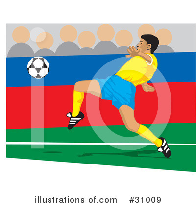 Royalty-Free (RF) Association Football Clipart Illustration by David Rey - Stock Sample #31009