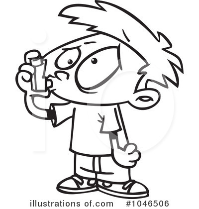 Royalty-Free (RF) Asthma Clipart Illustration by toonaday - Stock Sample #1046506