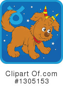 Astrological Dog Clipart #1305153 by Alex Bannykh