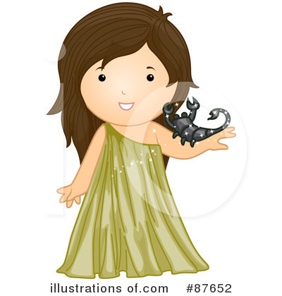 Royalty-Free (RF) Astrological Girl Clipart Illustration by BNP Design Studio - Stock Sample #87652