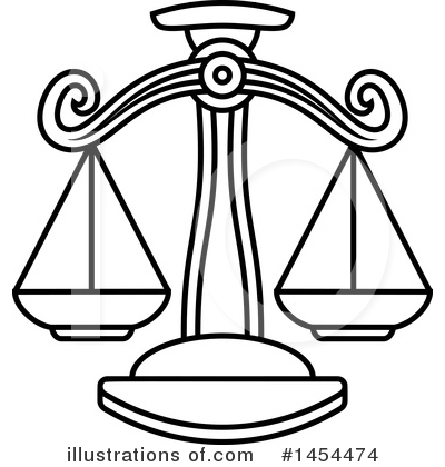 Scales Of Justice Clipart #1454474 by AtStockIllustration