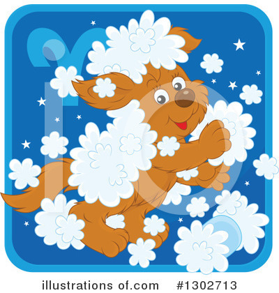 Royalty-Free (RF) Astrology Dog Clipart Illustration by Alex Bannykh - Stock Sample #1302713