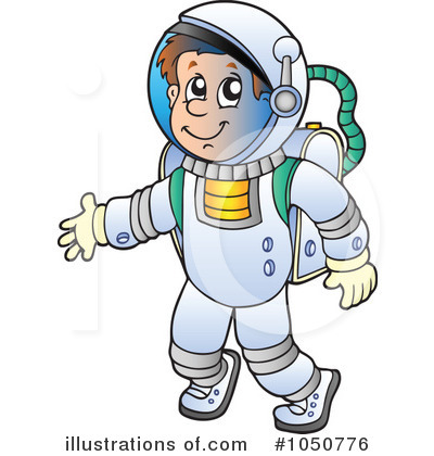 Royalty-Free (RF) Astronaut Clipart Illustration by visekart - Stock Sample #1050776