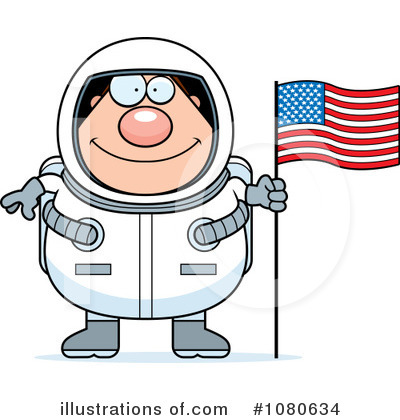 Royalty-Free (RF) Astronaut Clipart Illustration by Cory Thoman - Stock Sample #1080634
