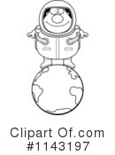 Astronaut Clipart #1143197 by Cory Thoman