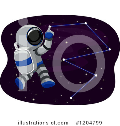 Royalty-Free (RF) Astronaut Clipart Illustration by BNP Design Studio - Stock Sample #1204799