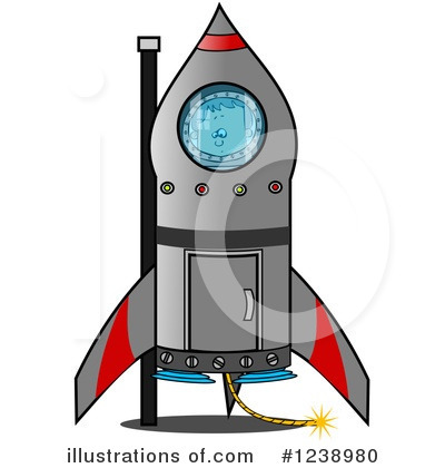 Royalty-Free (RF) Astronaut Clipart Illustration by djart - Stock Sample #1238980