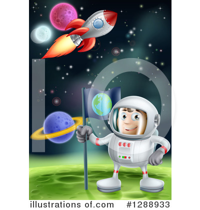 Astronaut Clipart #1288933 by AtStockIllustration