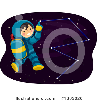 Royalty-Free (RF) Astronaut Clipart Illustration by BNP Design Studio - Stock Sample #1363026