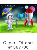 Astronaut Clipart #1387786 by AtStockIllustration