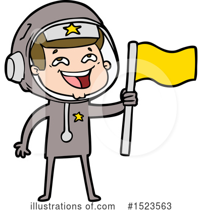 Royalty-Free (RF) Astronaut Clipart Illustration by lineartestpilot - Stock Sample #1523563
