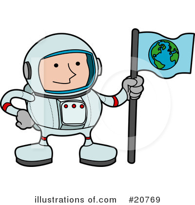 Royalty-Free (RF) Astronaut Clipart Illustration by AtStockIllustration - Stock Sample #20769