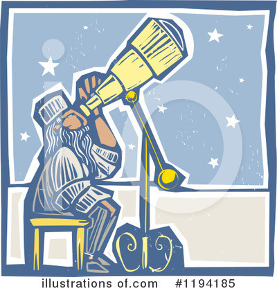 Royalty-Free (RF) Astronomer Clipart Illustration by xunantunich - Stock Sample #1194185