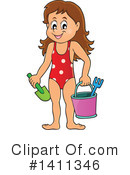 At The Beach Clipart #1411346 by visekart