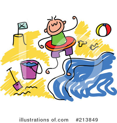 Royalty-Free (RF) At The Beach Clipart Illustration by Prawny - Stock Sample #213849