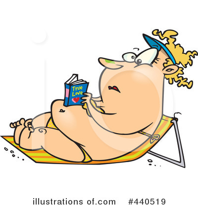 Royalty-Free (RF) At The Beach Clipart Illustration by toonaday - Stock Sample #440519