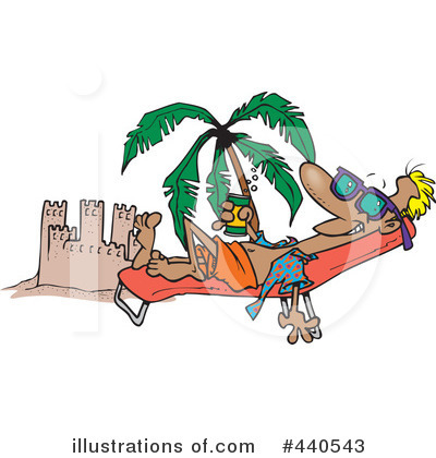 Sun Bathing Clipart #440543 by toonaday