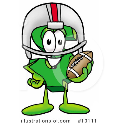 Football Clipart #10111 by Mascot Junction