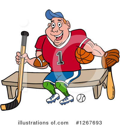 American Football Clipart #1267693 by LaffToon
