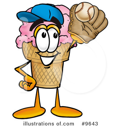 Ice Cream Cone Clipart #9643 by Mascot Junction
