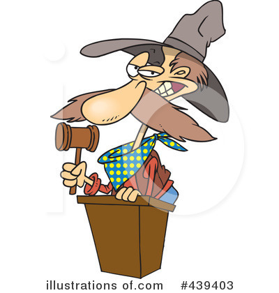 Royalty-Free (RF) Auctioneer Clipart Illustration by toonaday - Stock Sample #439403